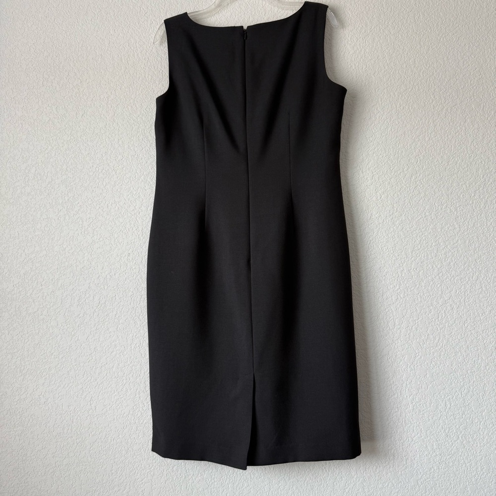Kasper Black Sleeveless Midi Sheath Dress - Picture 6 of 9